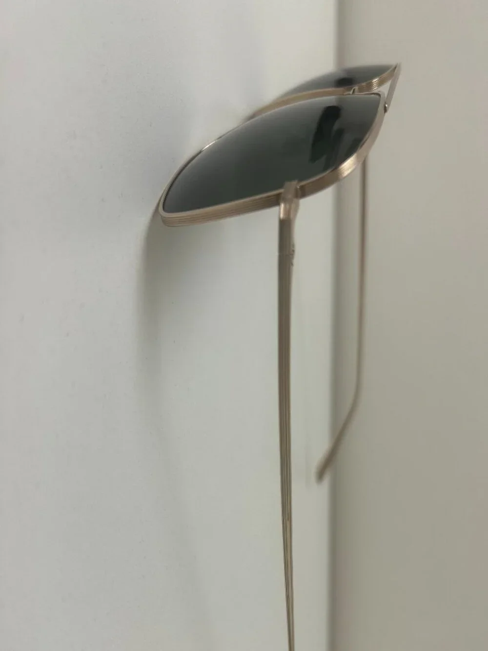 Oliver Peoples x The Row Polarized Titanium Gold Sunglasses